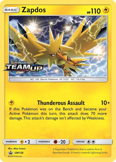 Électhor, carte Pokémon SM 159 — extension Promo SM