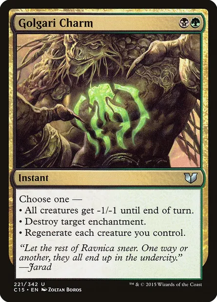 Golgari Charm, Magic card C15 221 — Commander 2015 set