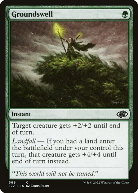 Groundswell, Magic card J22 669 — Jumpstart 2022 set