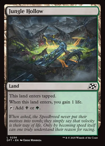 Jungle Hollow, Magic card DFT 256 — Aetherdrift set