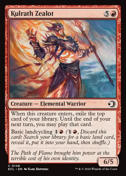 Kulrath Zealot, Magic card ECL 148 — Lorwyn Eclipsed set