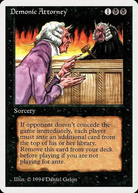Demonic Attorney, Magic card SUM 103 — Summer Magic / Edgar set