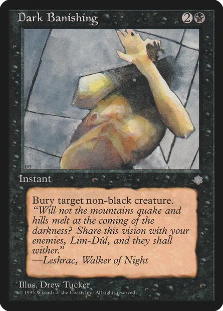 Dark Banishing, Magic card ICE 119 — Ice Age set