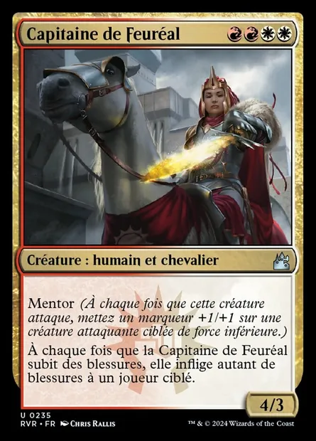 Capitaine de Feuréal, carte Magic RVR 235 — extension Ravnica Remastered