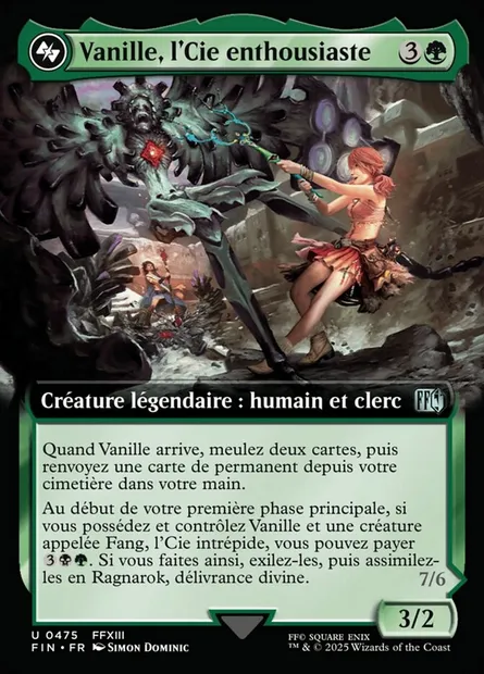 Vanille, Cheerful l'Cie, carte Magic FIN 475 — extension Final Fantasy