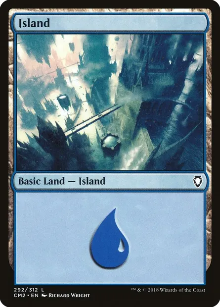 Île, carte Magic CM2 292 — extension Commander Anthology Volume II