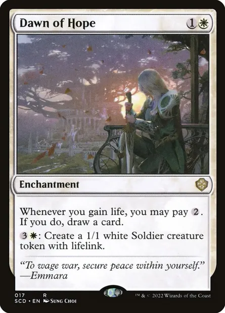 Dawn of Hope, Magic card SCD 17 — Starter Commander Decks set
