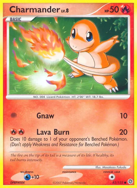 Charmander, Pokémon card SW 82 — Secret Wonders set