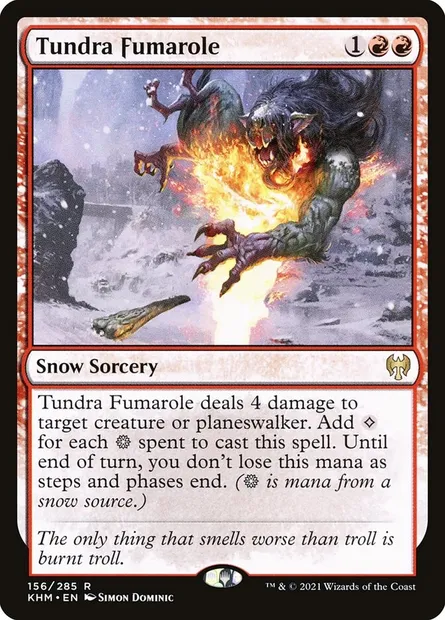 Tundra Fumarole, Magic card KHM 156 — Kaldheim set