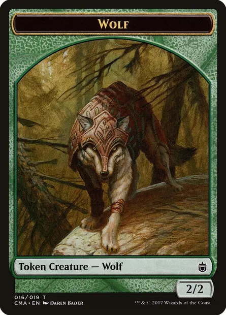 Wolf, Magic card TCMA 16 — Commander Anthology Tokens set