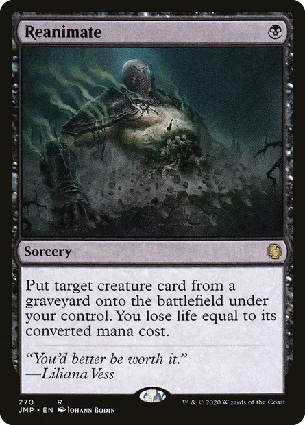 Reanimate, Magic card JMP 270 — Jumpstart set