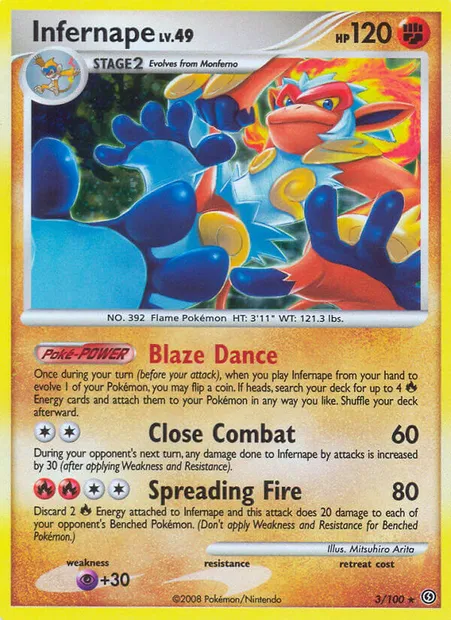 Simiabraz, carte Pokémon SF 3 — extension Tempête