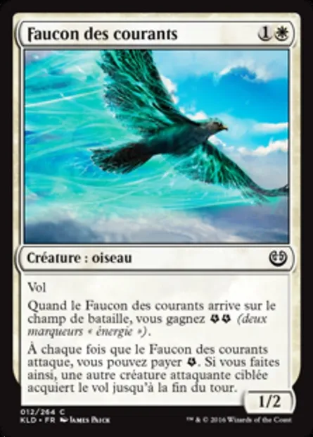 Faucon des courants, carte Magic KLD 12 — extension Kaladesh