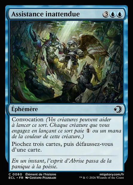 Assistance inattendue, carte Magic ECL 80 — extension Lorwyn Eclipsed