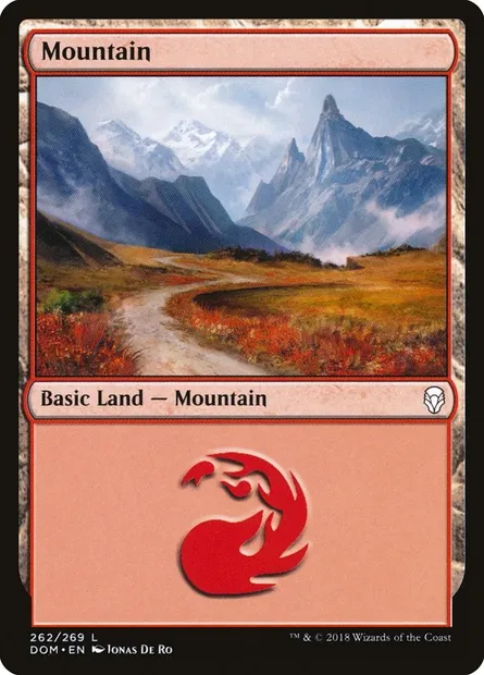 Mountain, Magic card DOM 262 — Dominaria set