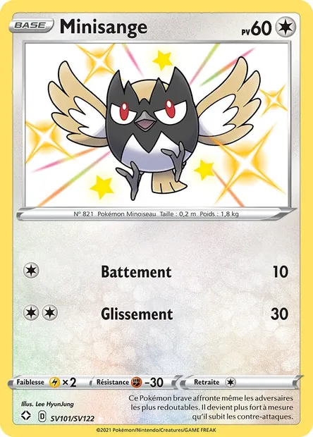 Minisange, carte Pokémon SHF SV101 — extension Destinées Radieuses