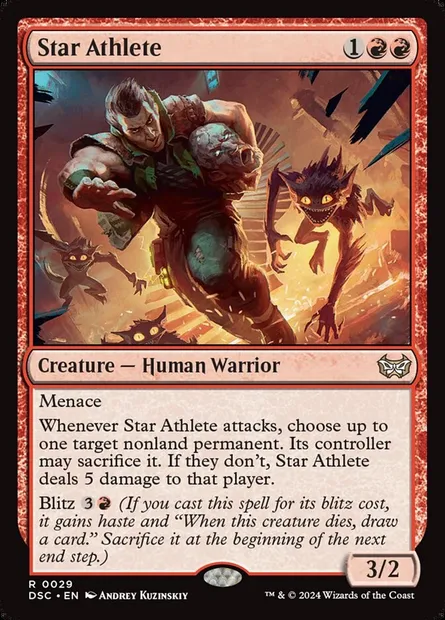 Star Athlete, Magic card DSC 29 — Duskmourn: House of Horror Commander set