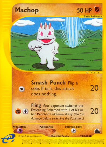 Machoc, carte Pokémon SK 74 — extension Skyridge