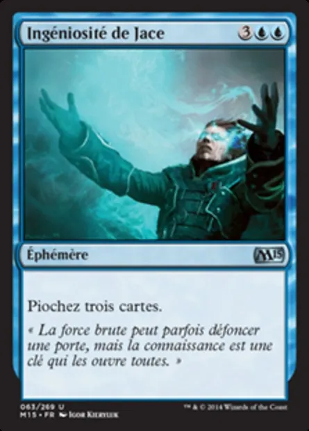 Ingéniosité de Jace, carte Magic M15 63 — extension Magic 2015