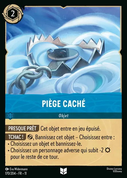 Piège caché, carte Disney Lorcana CH11-170 — extension Givresort