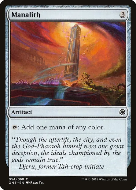 Manalith, Magic card GNT 54 — Game Night set