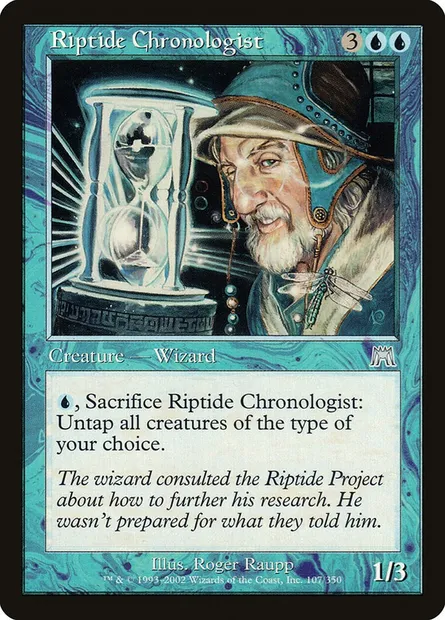 Riptide Chronologist, Magic card ONS 107 — Onslaught set