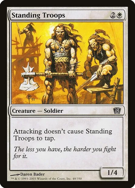 Standing Troops, Magic card 8ED 48★ — Eighth Edition set