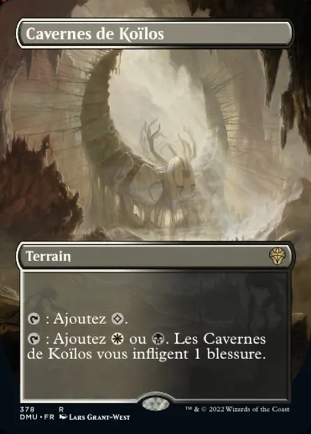 Cavernes de Koïlos, carte Magic DMU 378 — extension Dominaria Uni