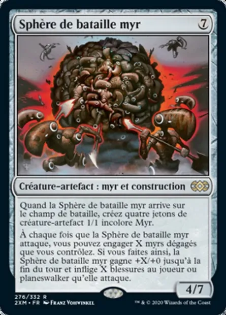 Sphère de bataille myr, carte Magic 2XM 276 — extension Double Masters