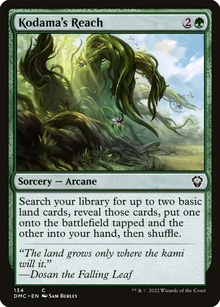 Kodama's Reach, Magic card DMC 134 — Dominaria United Commander set