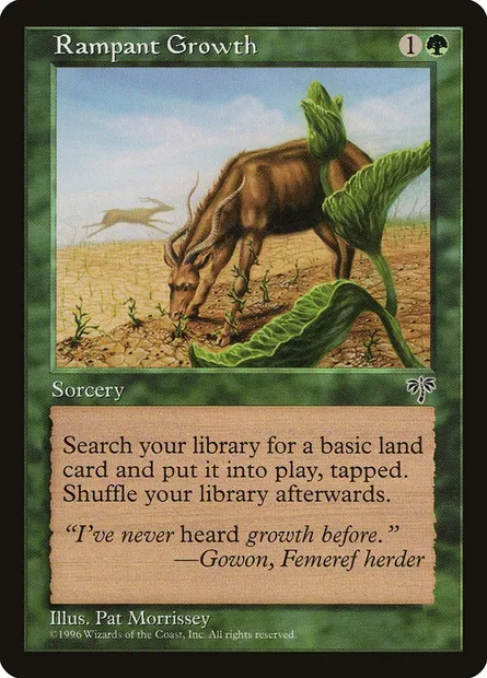 Rampant Growth, Magic card MIR 235 — Mirage set
