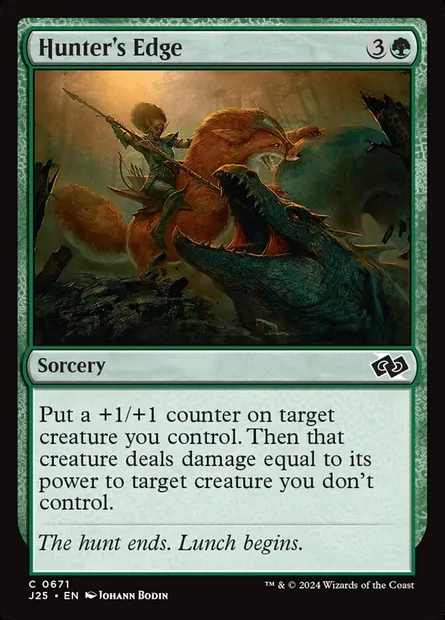 Hunter's Edge, Magic card J25 671 — Foundations Jumpstart set