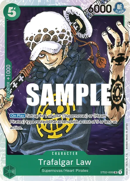 Trafalgar Law, One Piece card ST02-009 — Worst Generation set