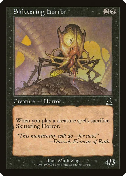 Skittering Horror, Magic card UDS 70 — Urza's Destiny set