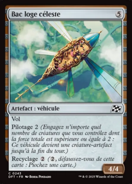 Bac loge céleste, carte Magic DFT 243 — extension Aetherdrift