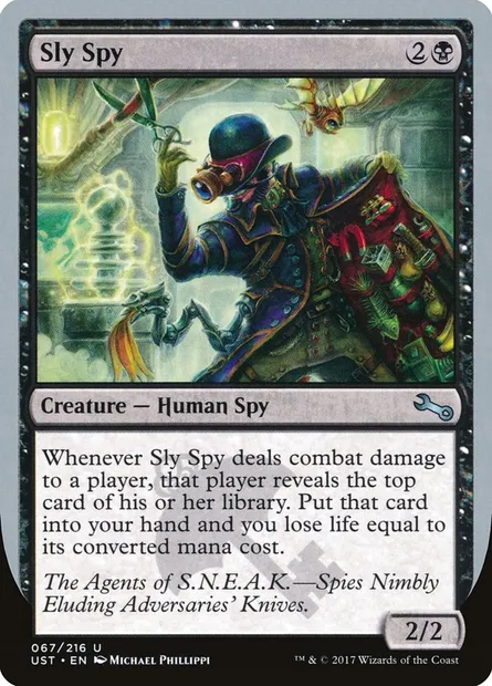 Sly Spy, carte Magic UST 67e — extension Unstable