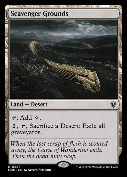 Scavenger Grounds, Magic card MKC 287 — Murders at Karlov Manor Commander set