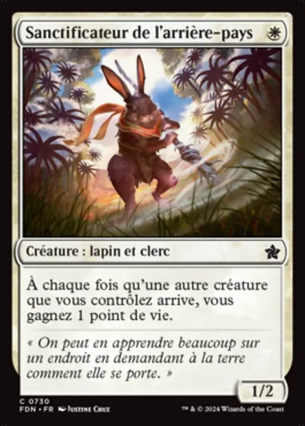 Sanctificateur de l'arrière-pays, carte Magic FDN 730 — extension Foundations