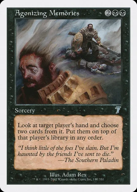 Affres du souvenir, carte Magic 7ED 117 — extension Septième Edition