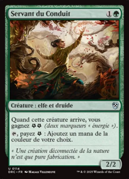 Servant du Conduit, carte Magic DRC 114 — extension Aetherdrift Commander