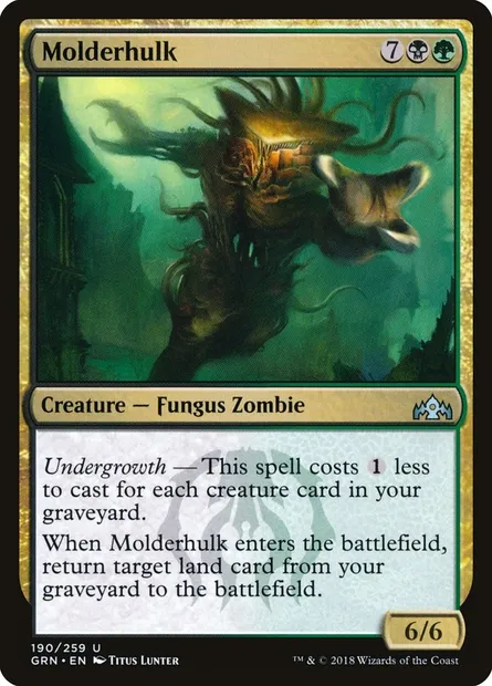 Molderhulk, Magic card GRN 190 — Guilds of Ravnica set
