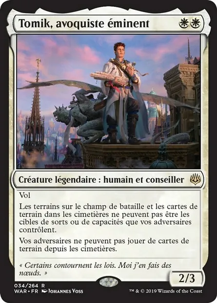Tomik, avoquiste éminent, carte Magic WAR 34 — extension La guerre des Planeswalkers