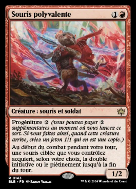 Souris polyvalente, carte Magic BLB 143 — extension Bloomburrow