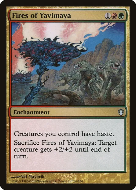 Fires of Yavimaya, Magic card ARC 86 — Archenemy set
