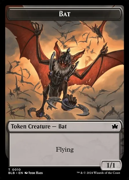 Bat, Magic card TBLB 10 — Bloomburrow Tokens set
