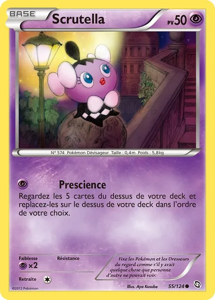 Scrutella, carte Pokémon DRX 55 — extension Dragons Éxaltés