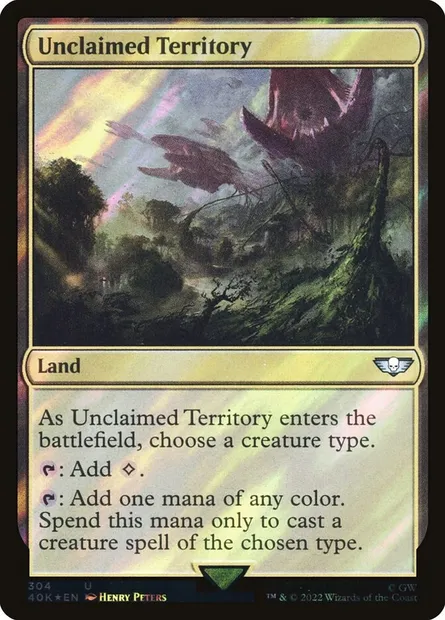 Terra nullius, carte Magic 40K 304★ — extension Warhammer 40,000 Commander