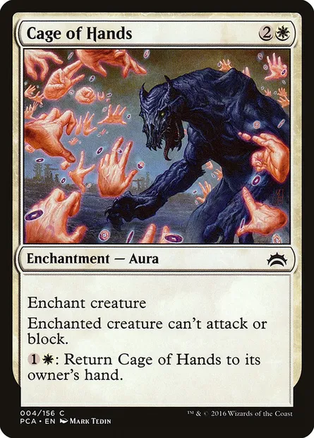 Cage de mains, carte Magic PCA 4 — extension Planechase Anthology