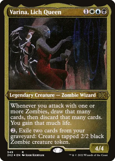 Varina, Lich Queen, Magic card 2X2 549 — Double Masters 2022 set