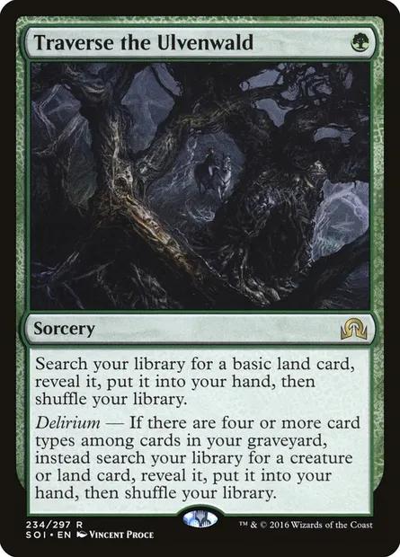 Traverse the Ulvenwald, Magic card SOI 234 — Shadows over Innistrad set